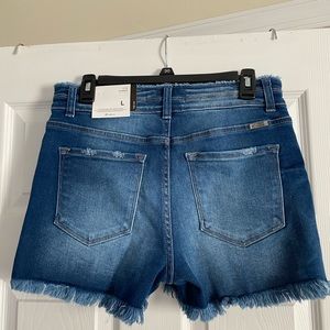 KanCan Ruffles jean shorts